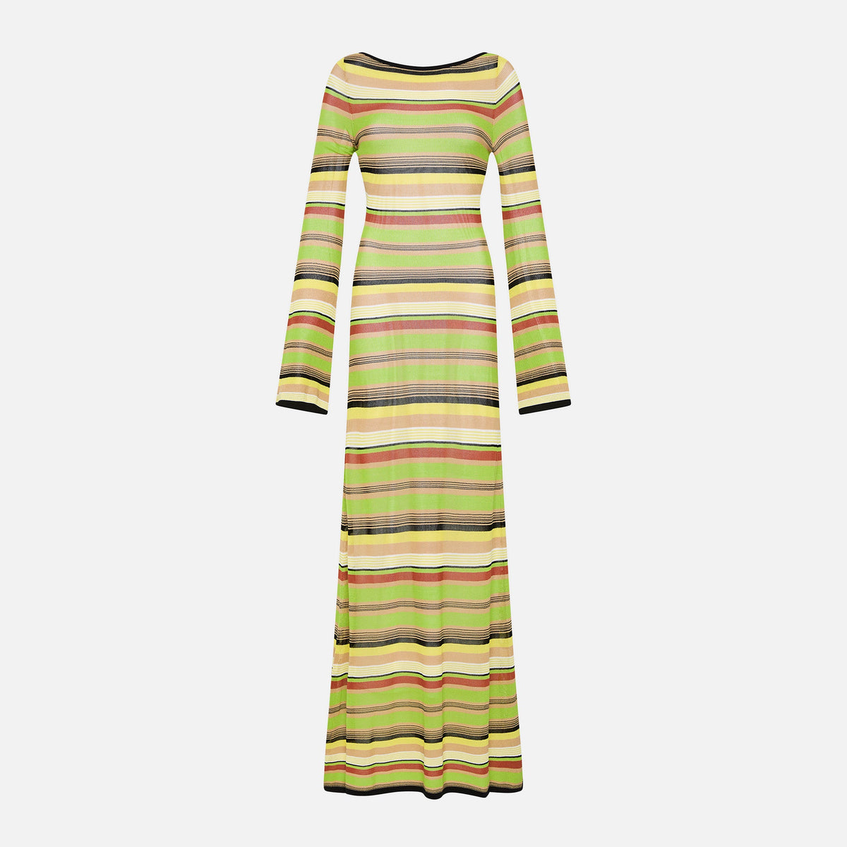 SIR Coastline Low Back Dress - Palm Stripe