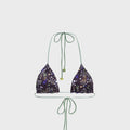 Siedres Juniper Printed Triangle Bikini Top - Multi