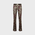 Siedres Dania Sheer Printed Drawstring Mesh Pant - Multi