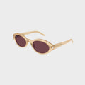 Saint Laurent SL 567 Acetate Sunglasses - Yellow / Violet