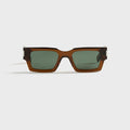Saint Laurent SL 572 Resin Sunglasses - Brown / Green