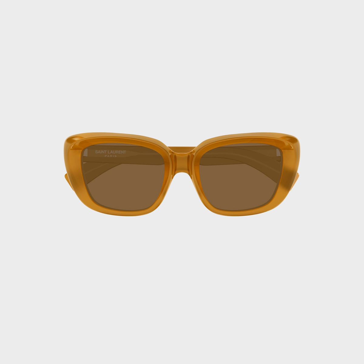 Saint Laurent Recycled Acetate Sunglasses - Yellow / Brown