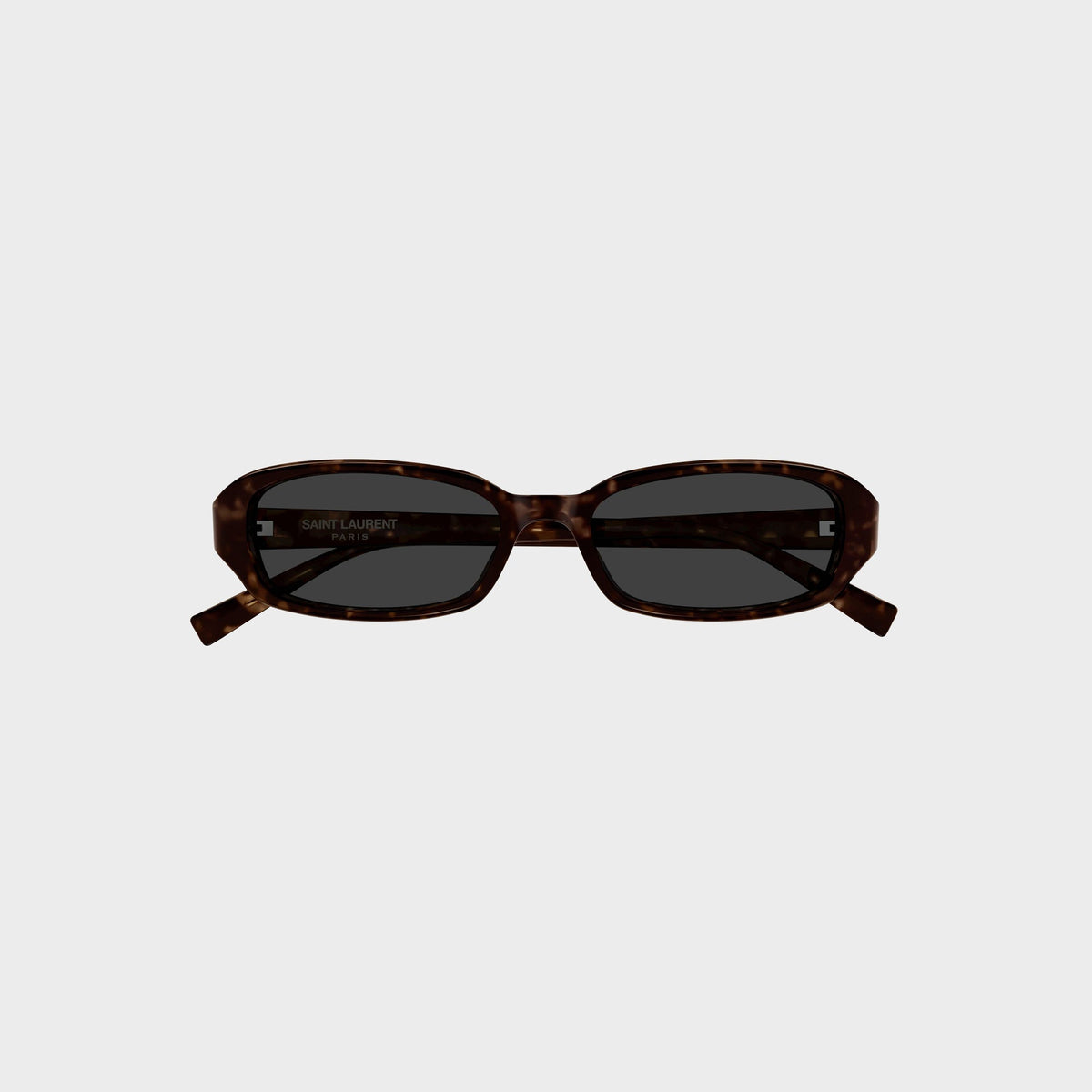 Saint Laurent Tortoiseshell Oval Sunglasses - Havana / Grey