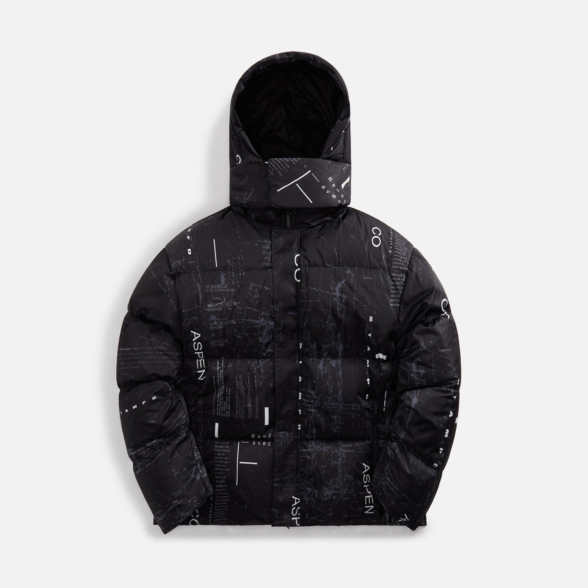 Stampd Aspen Transit Cropped Puffer Jacket - Black