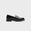Solovair Hi-Shine Penny Loafer - Black