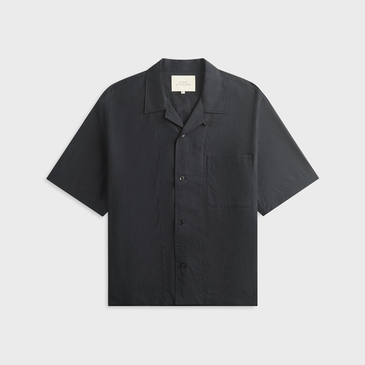 Studio Nicholson Agios Short Sleeve Shirt - Ink