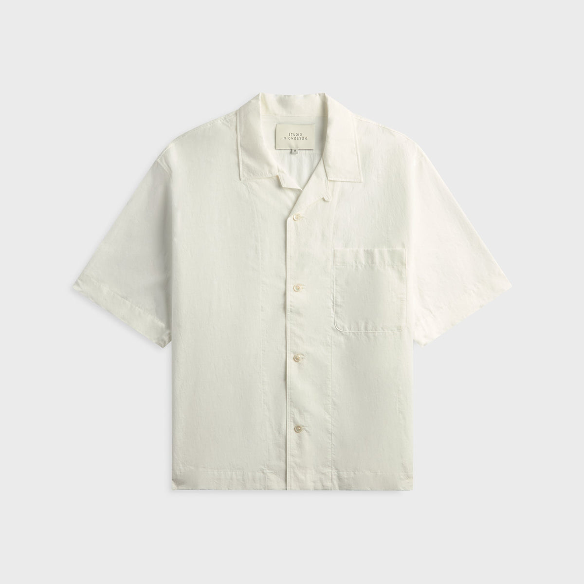Studio Nicholson Agios Short Sleeve Shirt - Optic White