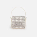 Self-Portrait Crystal Micro Bag - Champagne