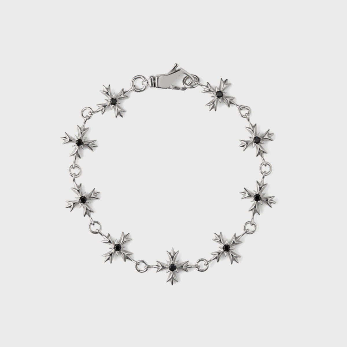 Emanuele Bicocchi Zirconia Crest Bracelet - Black