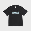 vowels Blur Tee - Black