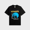 vowels Umbrella Tee - Black