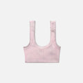 Alexander Wang Tank Bra with Embossed Logo - Washed Pink Ice