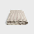 Tekla Percale Double Duvet Cover - Clay Stripes