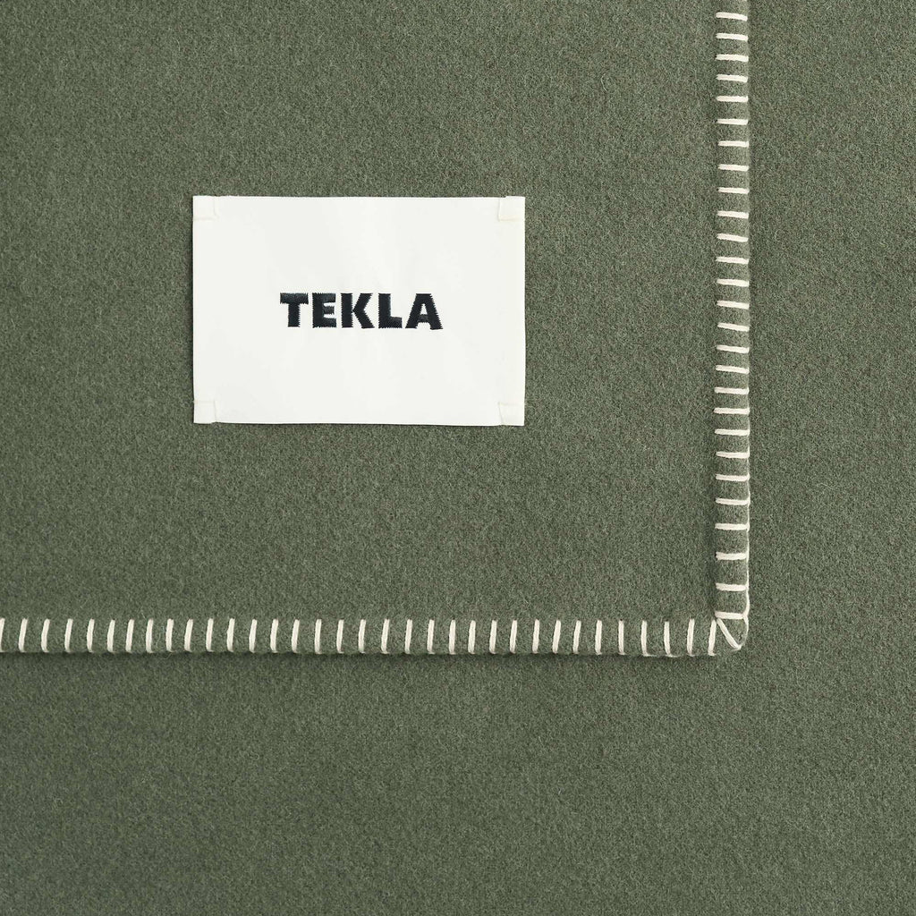 Tekla Lambswool Blanket - Willow