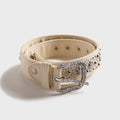 Veneda Carter Teddy Studded Belt - Off White