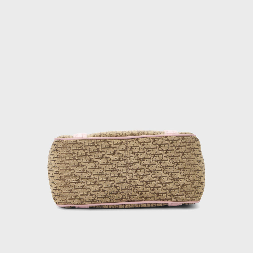 WGACA Christian Dior Monogram Trotter Street Chic Mini Tote Bag - Pink
