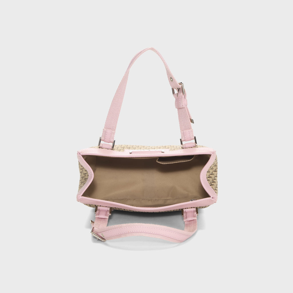 WGACA Christian Dior Monogram Trotter Street Chic Mini Tote Bag - Pink