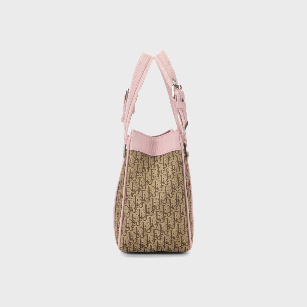 WGACA Christian Dior Monogram Trotter Street Chic Mini Tote Bag - Pink
