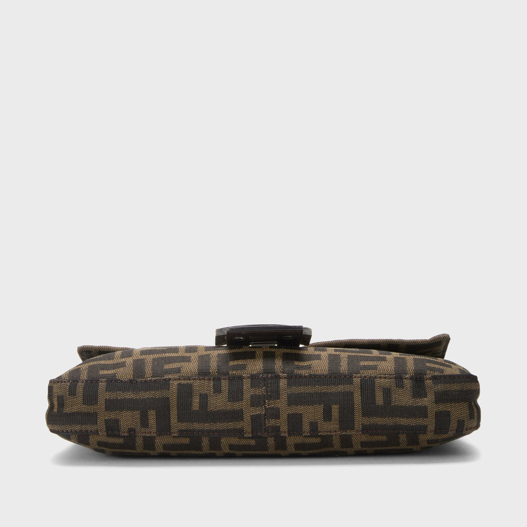 WGACA Fendi Zucca Canvas Baguette Bag - Brown