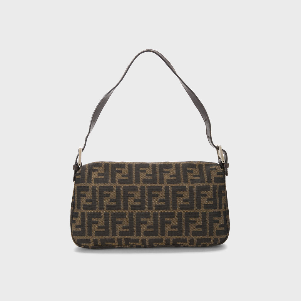 WGACA Fendi Zucca Canvas Baguette Bag - Brown