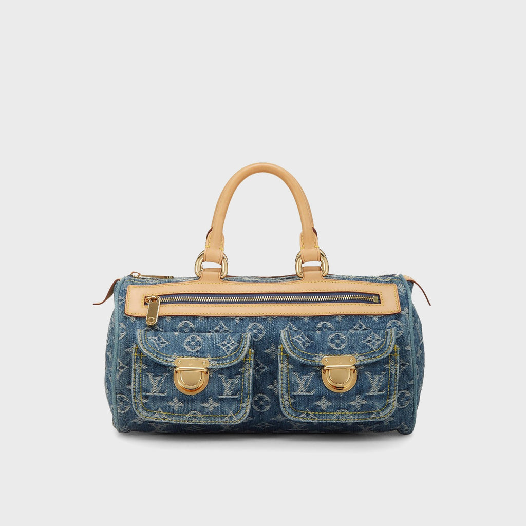 WGACA Louis Vuitton Monogram Denim Neo Speedy Bag - Blue