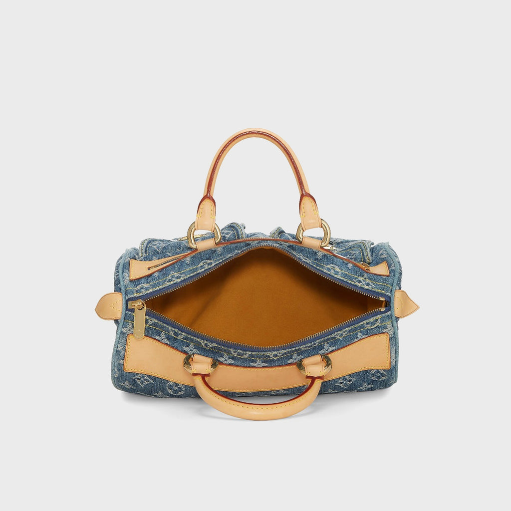 WGACA Louis Vuitton Monogram Denim Neo Speedy Bag - Blue