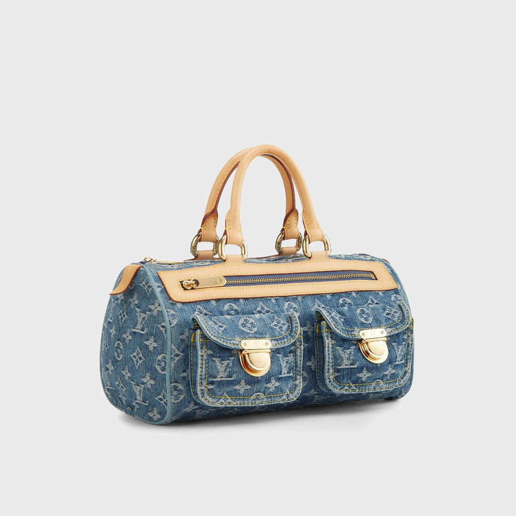 WGACA Louis Vuitton Monogram Denim Neo Speedy Bag - Blue