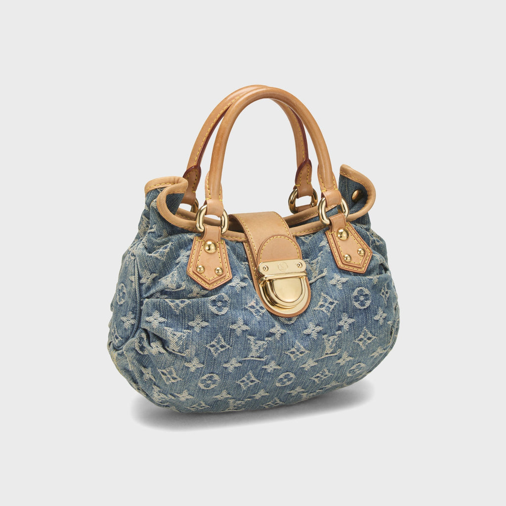 WGACA Louis Vuitton Monogram Denim Pleaty Bag - Blue
