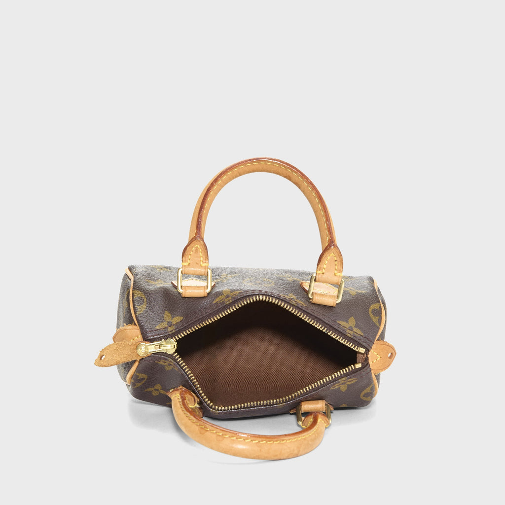 WGACA Louis Vuitton Nano No Strap Speedy Bag - Brown
