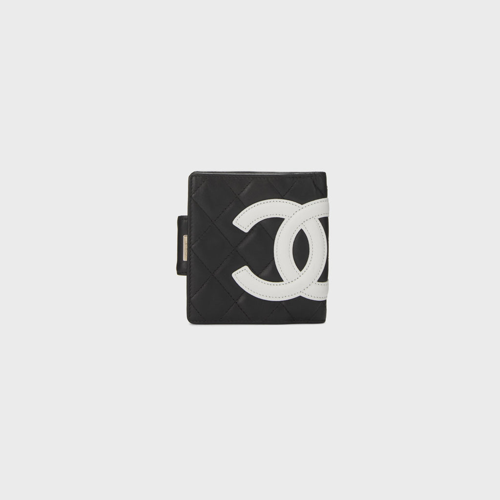 WGACA Chanel Quilted Calfskin Cambon Wallet - Black