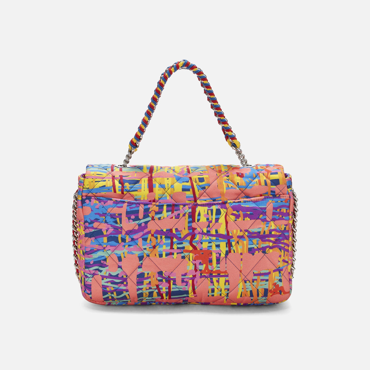 WGACA Chanel Satin Flapbag Large - Multi