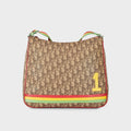 WGACA Dior Rasta Trotter Canvas Messenger Bag - Brown