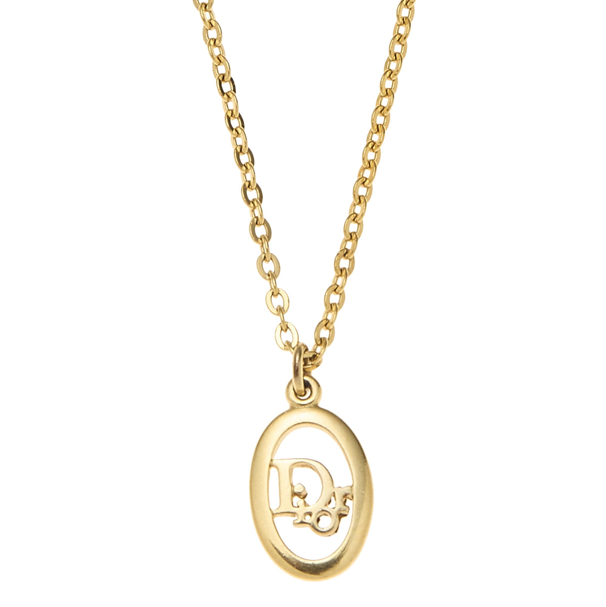 WGACA Dior Logo Necklace - Gold