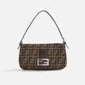 WGACA Fendi Zucca Baguette - Brown