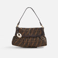 WGACA Fendi Zucca Small Chef Shoulder Bag - Brown