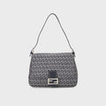WGACA Fendi Zucchino Mamma Shoulder Bag - Navy