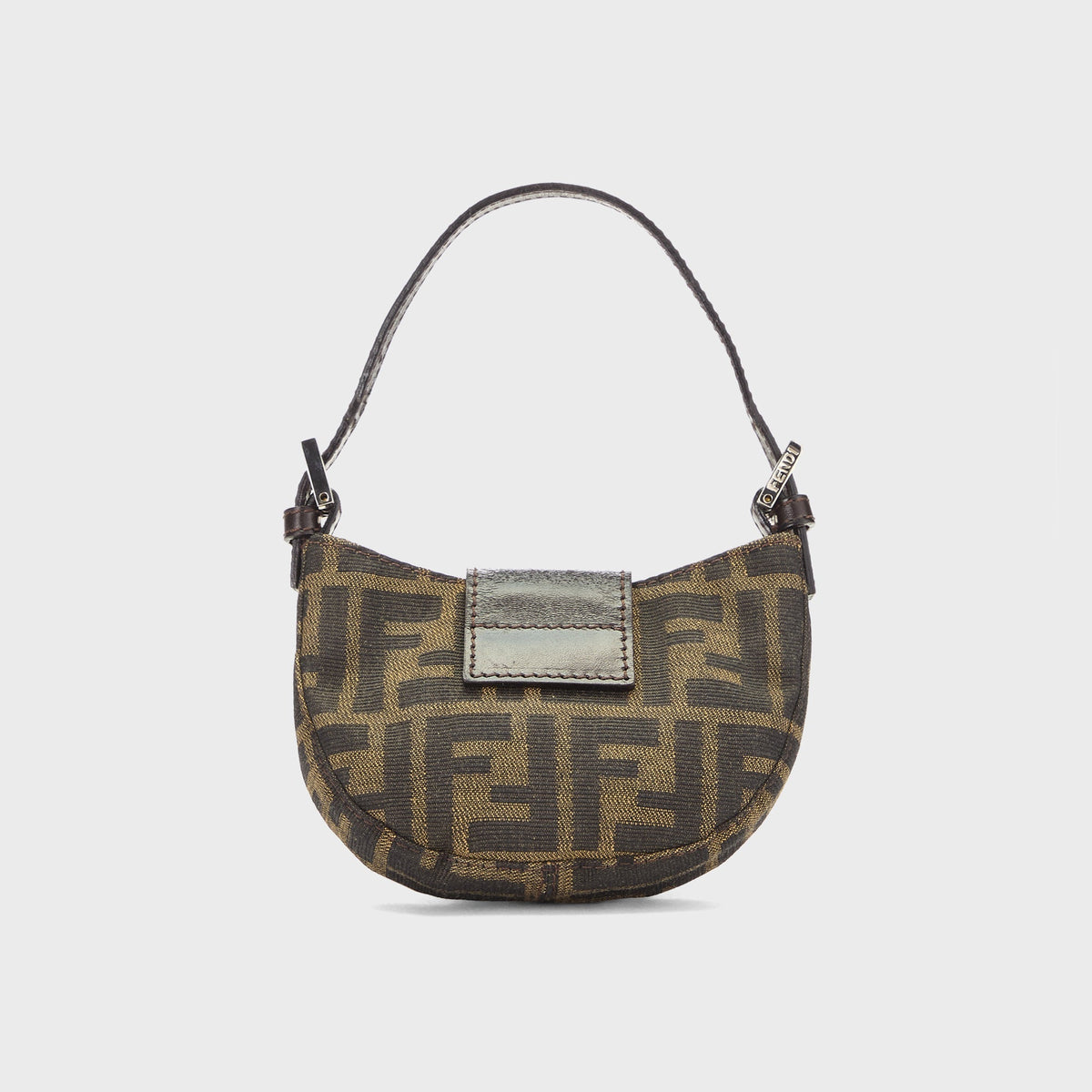 WGACA Fendi Zucca Croissant Mini Bag - Brown