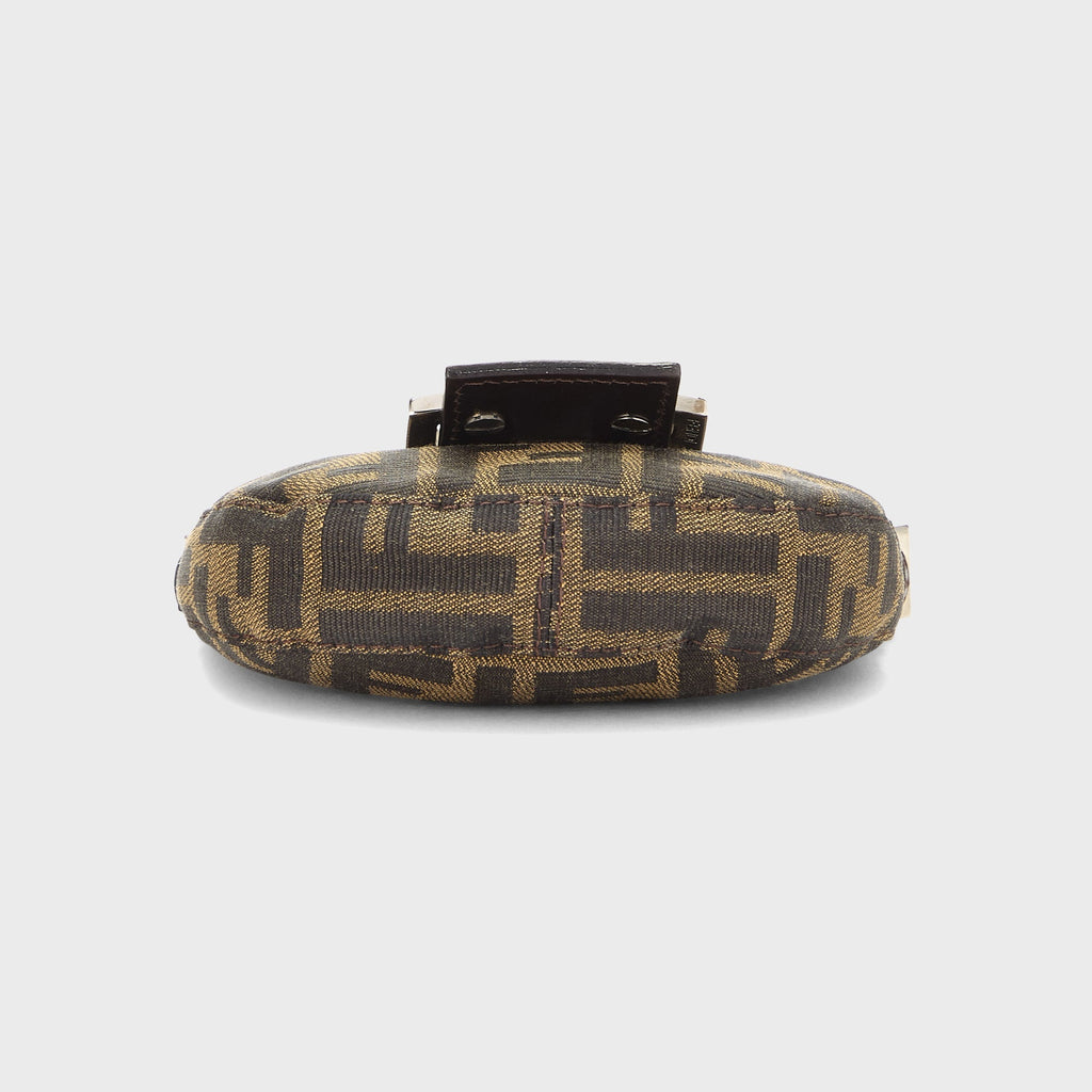WGACA Fendi Zucca Croissant Mini Bag - Brown