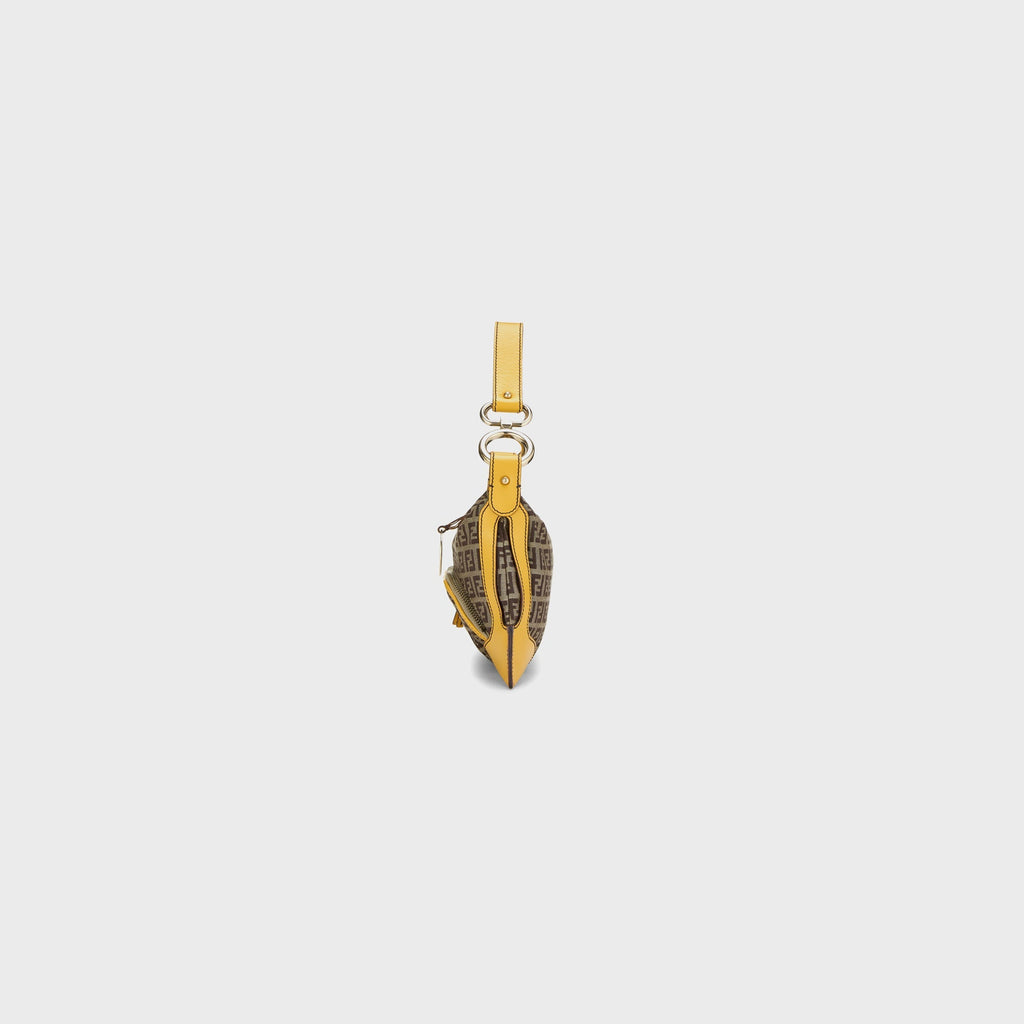 WGACA Fendi Zucchino Chef Pocket Shoulder Small - Yellow / Brown
