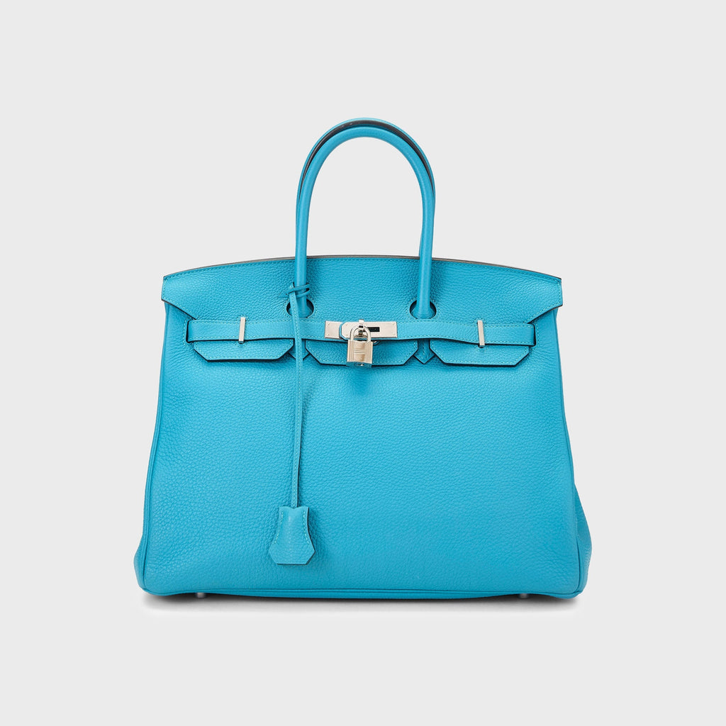 WGACA Hermes Togo Birkin 35 - Blue