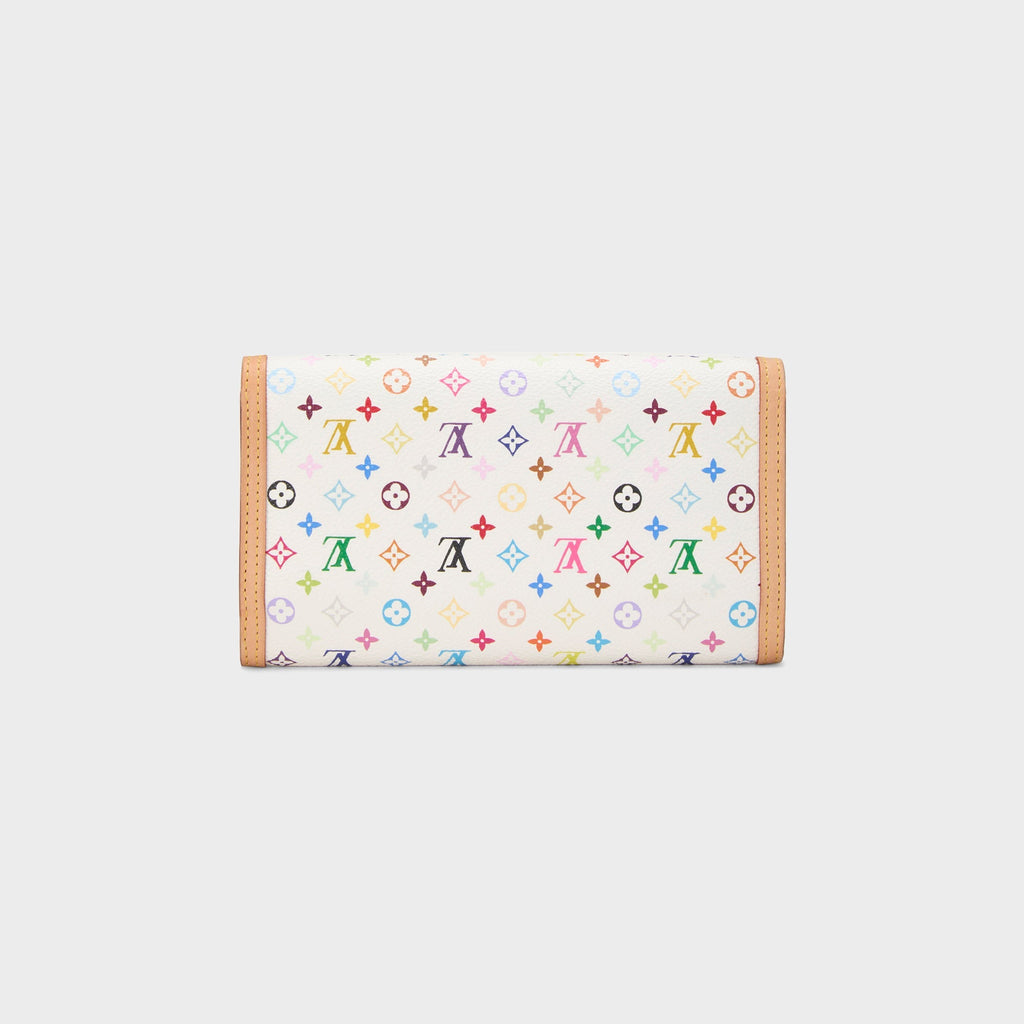 WGACA Louis Vuitton x Takashi Murakami International Wallet - Multi / White