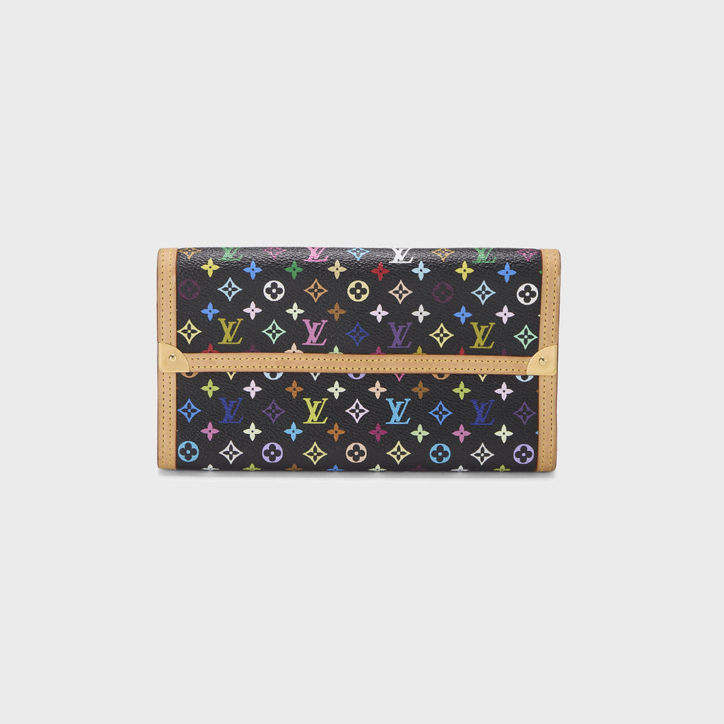WGACA Louis Vuitton International Wallet - Black Multi
