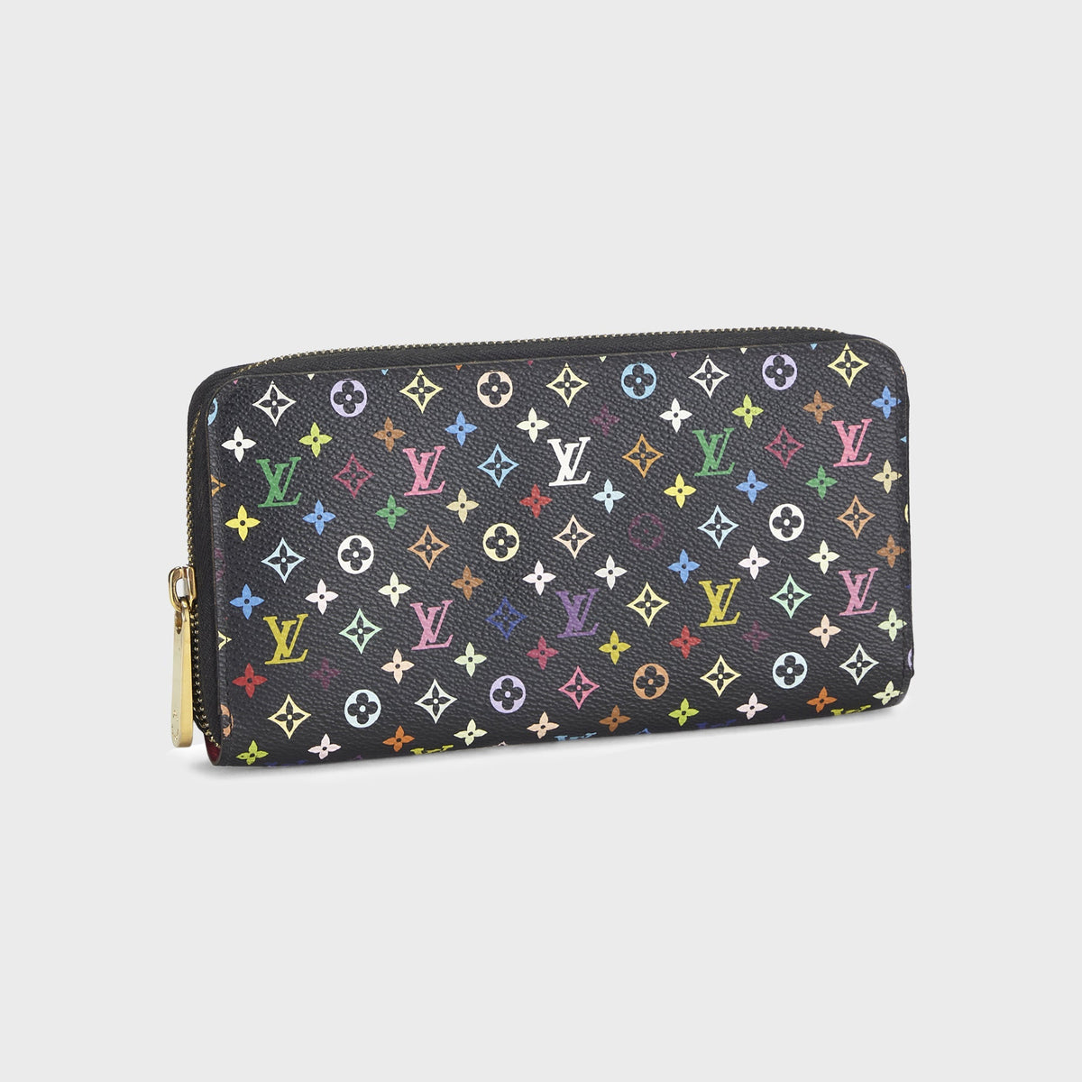 WGACA Louis Vuitton Multicolor Zippy Wallet - Black