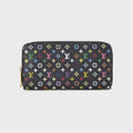 WGACA Louis Vuitton Multicolor Zippy Wallet - Black