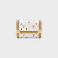 WGACA Louis Vuitton x Takashi Murakami White Monogram Porte Monnaie Plat - Multi / White