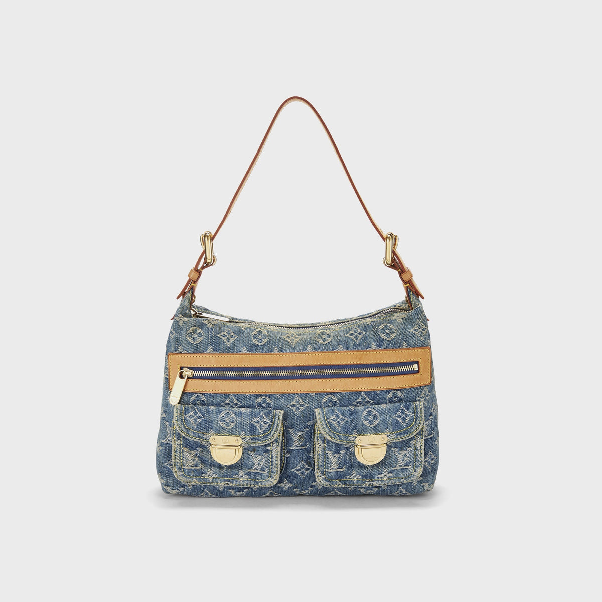 WGACA Louis Vuitton Denim Baggy Pm - Blue