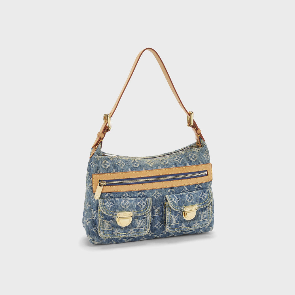 WGACA Louis Vuitton Denim Baggy Pm - Blue
