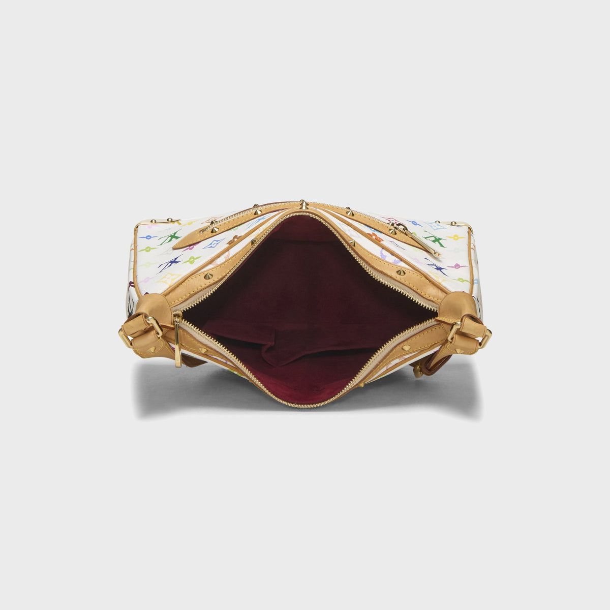 WGACA Takashi Murakami x Louis Vuitton White Monogram Multicore Boulogne - White