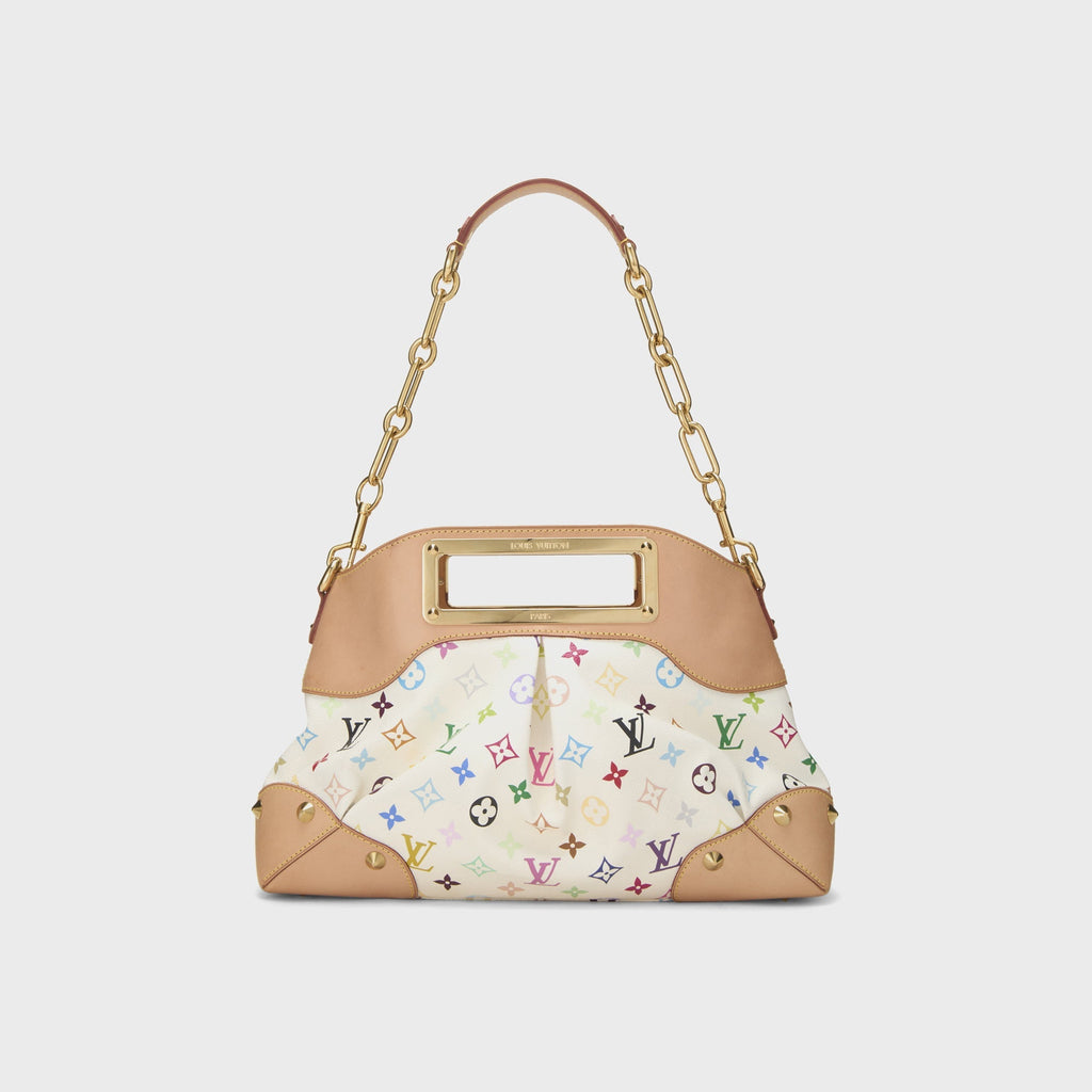 WGACA Takashi Murakami x Louis Vuitton White Monogram Multicolore Judy MM - White