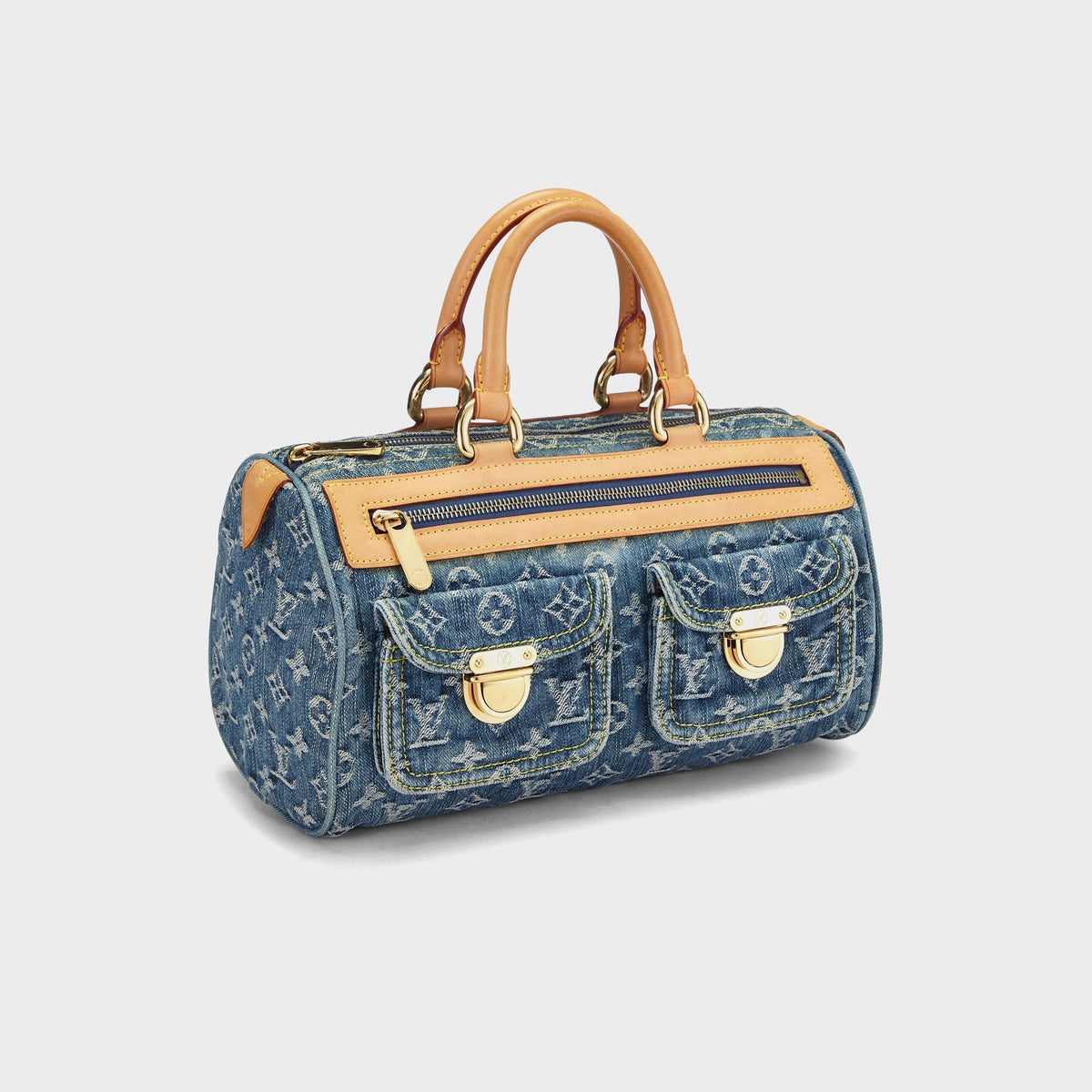 WGACA Louis Vuitton Denim Neo Speedy - Blue